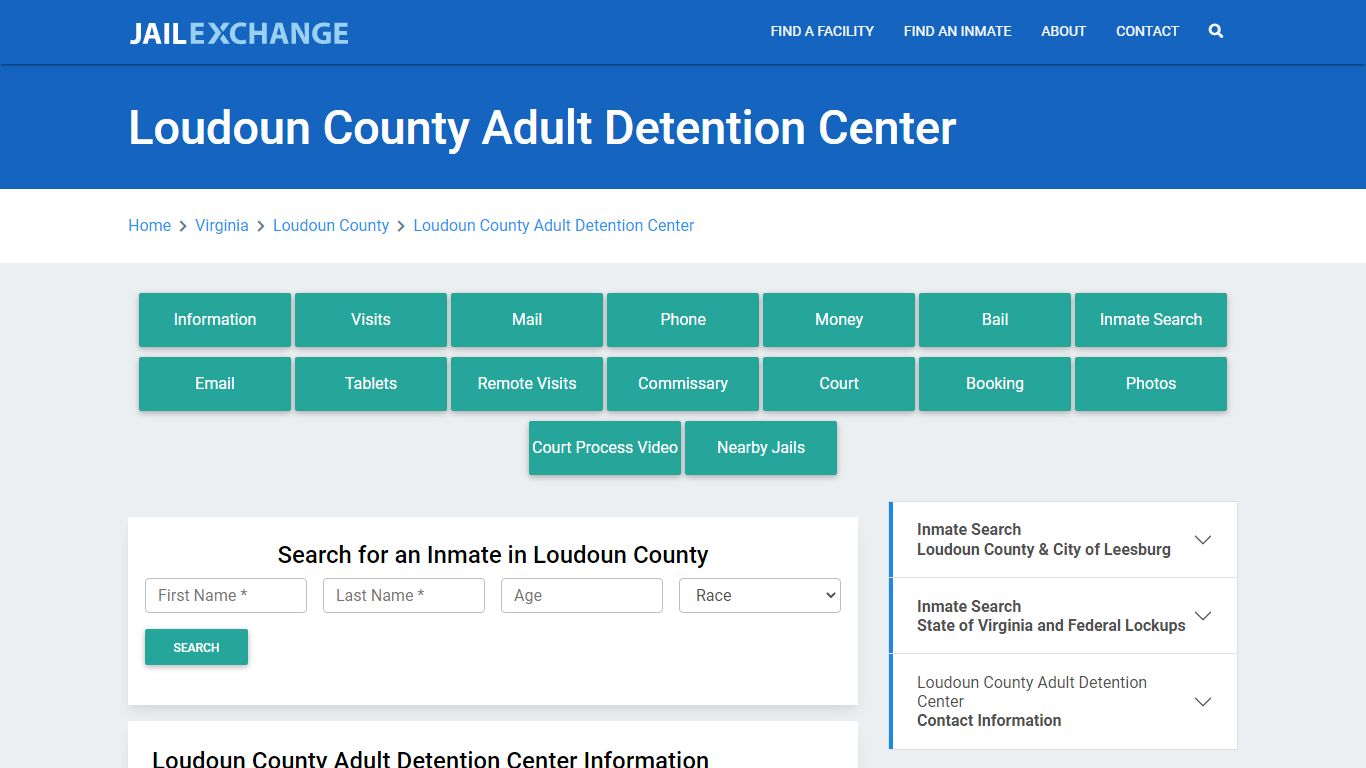 Loudoun County Adult Detention Center - Jail Exchange